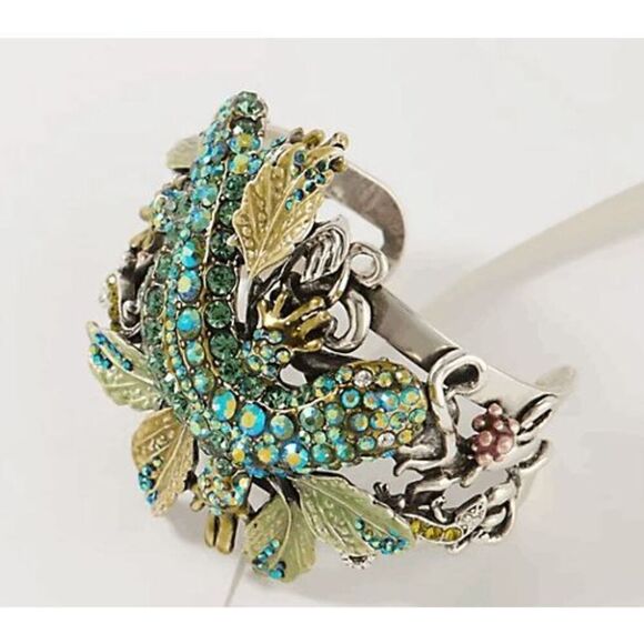 KIRKS FOLLY Silver Salamander Cuff Bracelet - Picture 4 of 4